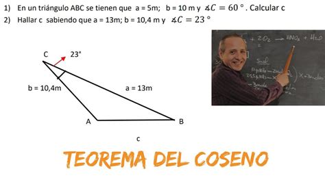 Teorema Del Coseno Ejercicio Resueltos YouTube