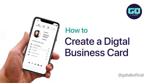 How To Create Digital Business Card Step By Step Tutorial Youtube