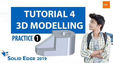 Solid Edge Tutorials 4 3D Modelling Practice 1 Behindloop YouTube