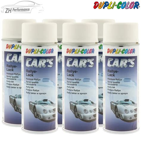 X Dupli Color Cars Rallye Lack Lackspray Weiss Wei Seidenmatt Ml