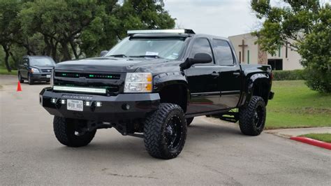 Black Lifted Chevy Truck