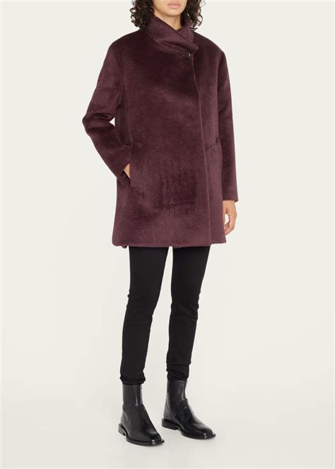 Cinzia Rocca Alpaca Blend Car Coat Bergdorf Goodman