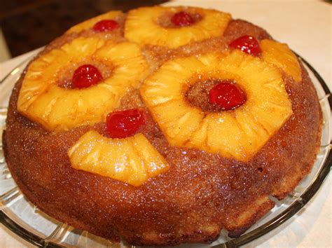 Skillet Pineapple Upside Down Cake Just~one~donna