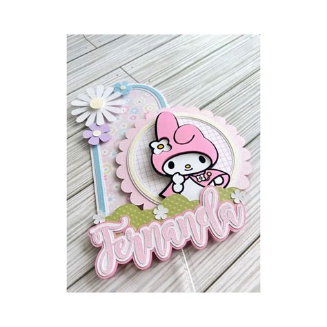 My Melody Cake Topper Melody Birthday Melody Party Decoration