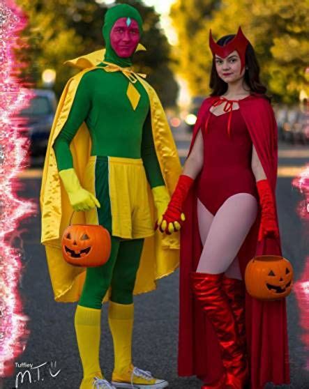 Wanda And Vision Halloween Costumes Disfraces Hallowen Chicas Disfraces De Halloween Parejas