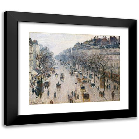 Camille Pissarro X Black Modern Framed Museum Art Print Titled