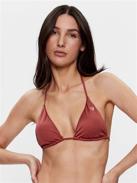 Guess Góra od bikini E3GJ16 KBNI0 Bordowy Modivo pl