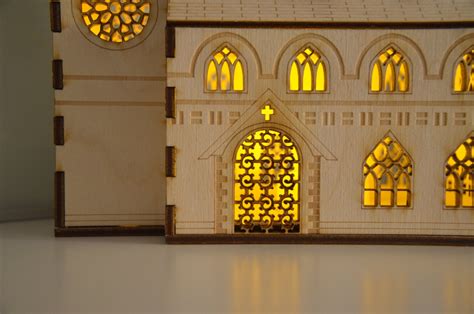 Intricate Laser Cut Church Nightlight Etsy