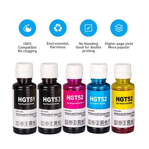 Hp Dye Ink Gt Gt Gt Compatible Refill Ink For Hp Deskjet Gt