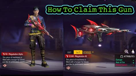 How To Get Scar Megalodon Alpha Evo Gun Skin In Free Fire Max Free