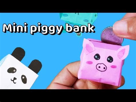 Mini Paper Piggy Bank How To Make A Paper Piggy Bank To Save Money