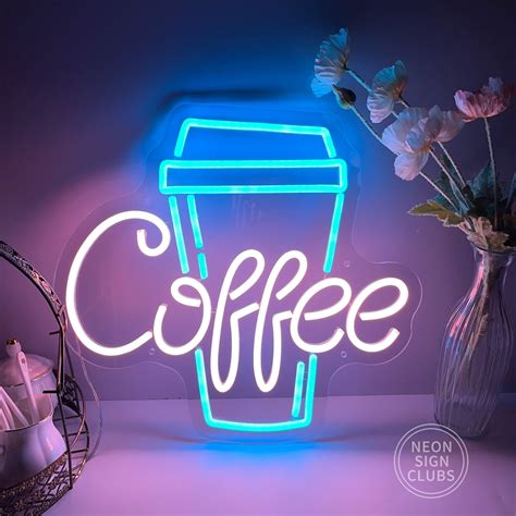 Coffee Neon Sign Neon Coffee Sign LED Neon Lights For Cafe Bar