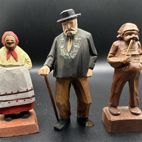 Carved Wood Figures Etsy