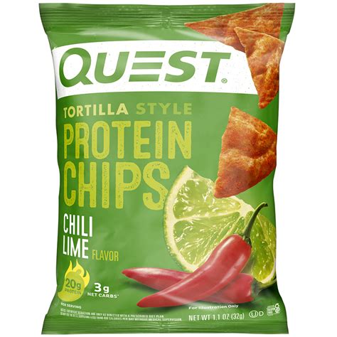 Chili Lime Tortilla Style Protein Chips – Quest Nutrition