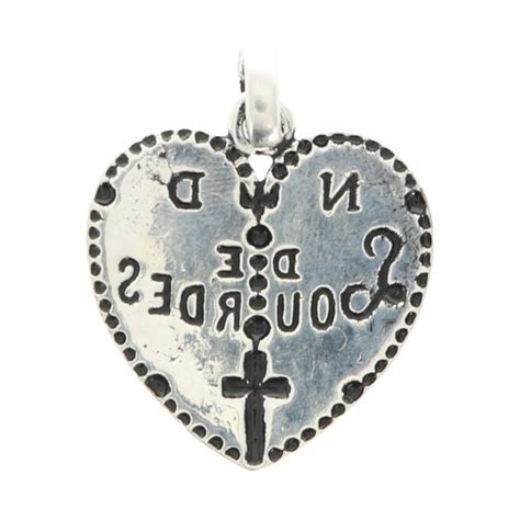 M Daille De Notre Dame De Lourdes En Plaqu Argent