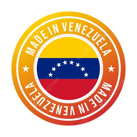 Hecho En Venezuela Sello Con Bandera Nacional Vector Png Dibujos Hecho