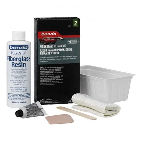 Bondo 420 Diy Fiberglass Resin Repair Kit 12 Pint With Liquid