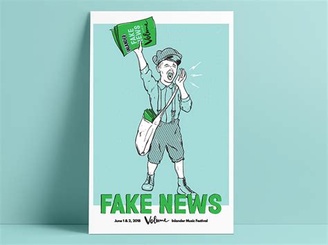 Fake News / Volume Poster by Jesse Hansonl on Dribbble