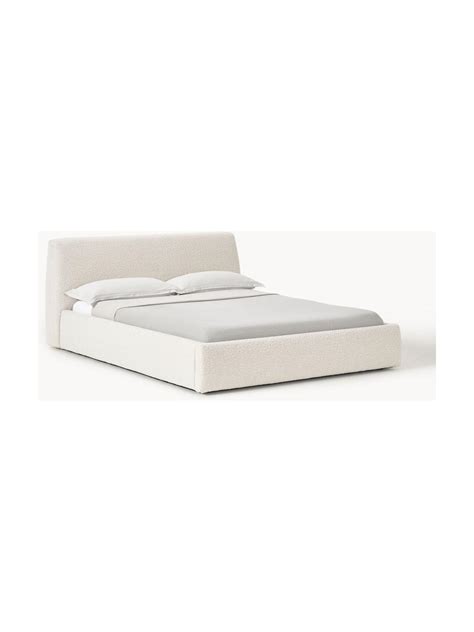 Letto Imbottito In Boucl Con Vano Contenitore Cloud Westwing