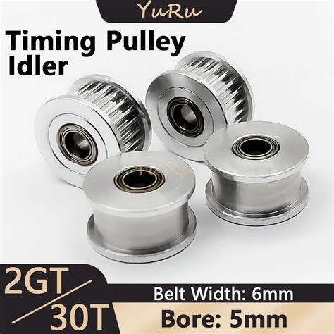 Gt2 2m 30teeth Timing Pulley Bore 5mm 2gt 30t Belt Width 6mm Tensioning Wheel H Type Idler