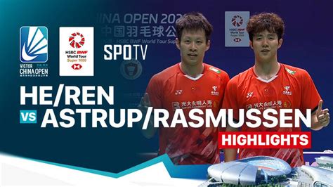 He Ji Ting Ren Xiang Yu CHN Vs Kim Astrup Anders Skaarup Rasmussen