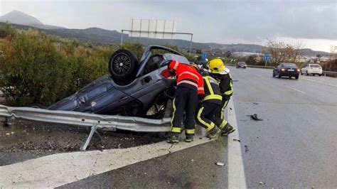 Cuatro Heridos Leves En Un Accidente De Tráfico En La Autovía Entre