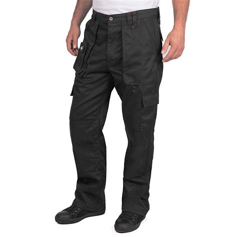 Lee Cooper Workwear Mens Multi Pocket Cargo Work Trousers Diy At Bandq