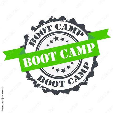 Boot camp green color stamp.sign.seal.logo Stock Vector | Adobe Stock