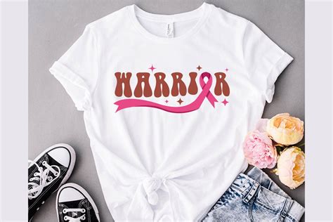 Warrior Cancer Svg T Shirt Design Gráfico Por Trendytees · Creative Fabrica