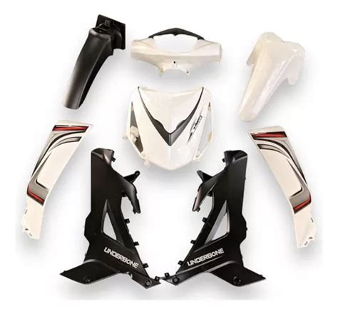 Kit Pl Sticos Frontal Gilera Smash Full R Blanco Piezas