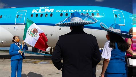 Llega A Canc N Primer Vuelo De Klm Proveniente De Msterdam