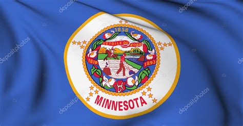 Minnesota flag - USA state flags collection — Stock Photo © dicogm #3922719