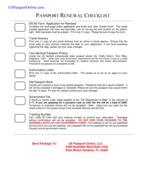 Passport Check List Fill Online Printable Fillable Blank Pdffiller