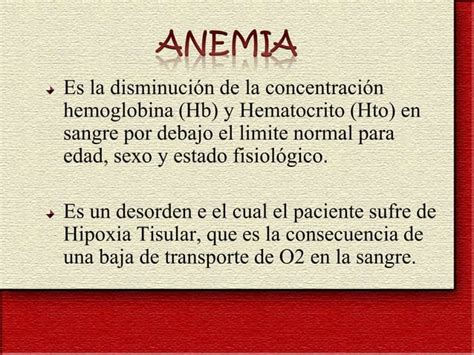 Anemia En El Embarazo Ppt PPT