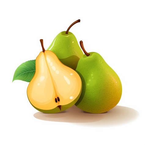 pears  vector illustration cartoon  white background