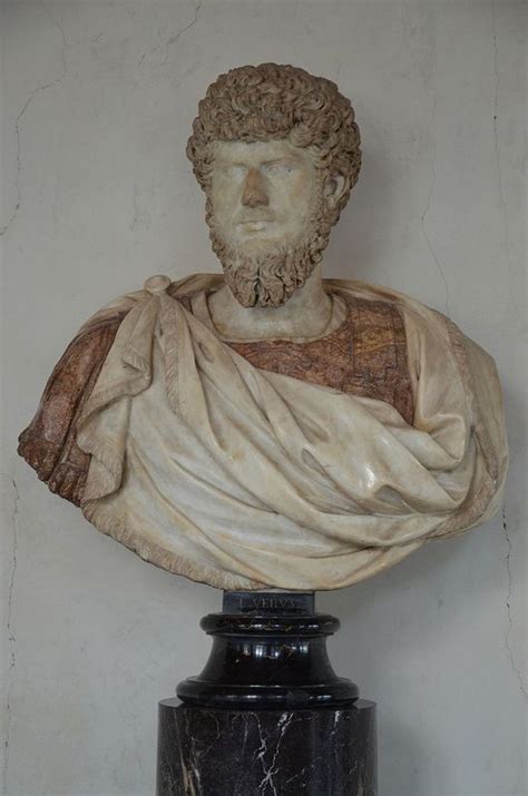 Modern Marble Bust With The Head Of Lucius Verus 2nd Half Of 2nd Century Ad Galleria Degli