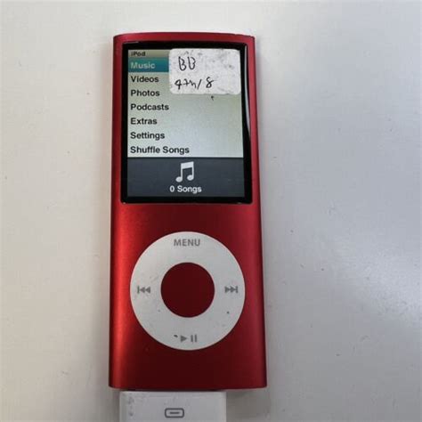 Apple A1285 IPod Nano 4th Generation RED 8GB Needs New Battery WORKS