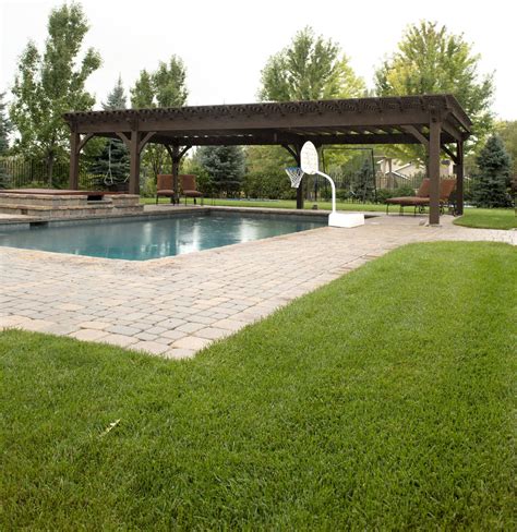 Poolside Pergola Rustic Patio By Western Timber Frame Houzz