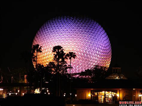 Spaceship Earth Epcot At Night Hd Wallpaper Pxfuel