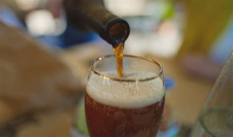 Pouring beer stock image. Image of bubble, drink, glassware - 270258995