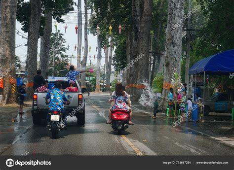 Chiang Mai April 2024 Songkran Festival Celebrated Traditional People ...