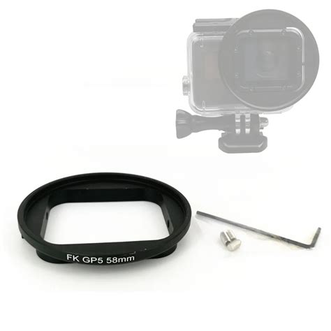 58mm Lens Filter Adapter For The Case Housing With Screw Of Gopro Hero