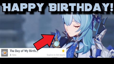 When You Meet Eula On Her Birthday Genshin Impact Youtube