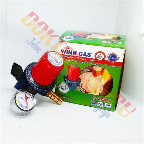 Jual Regulator Kompor Gas Tekanan Tinggi Meter Winn Gas W M