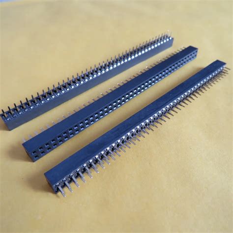 10Pcs Lot 2x40 Pin Pitch 2 0mm Socket Double Rows Female Straight