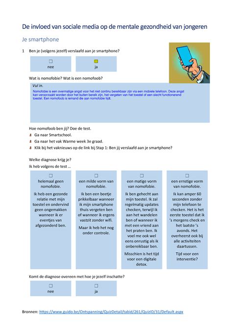 De Invloed Van Sociale Media Op De Mentale Gezondheid Van Jongeren Hoe Nomofoob Ben Jij Doe
