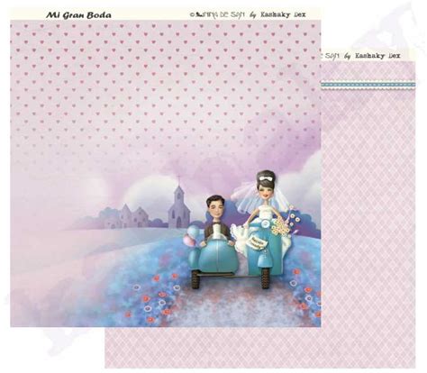 Papeles Scrapbooking Boda Mi Gran Boda Ana Y Arte