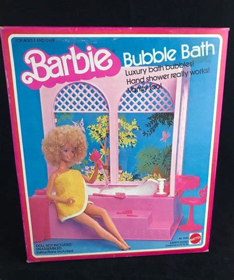 1981 Barbie Bubble Bath In Sealed Box Produces Real Bubbles And Hand