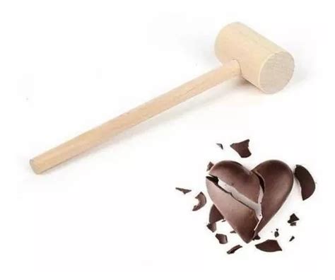 Martillo Mini De Madera Para Romper Figuras Chocolate X U Cuotas