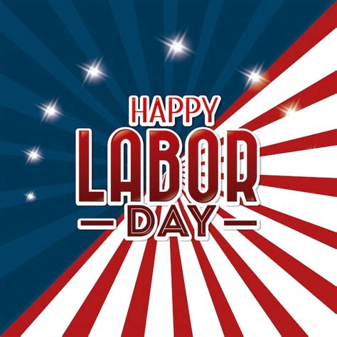 Free Vector Happy Labor Day Design